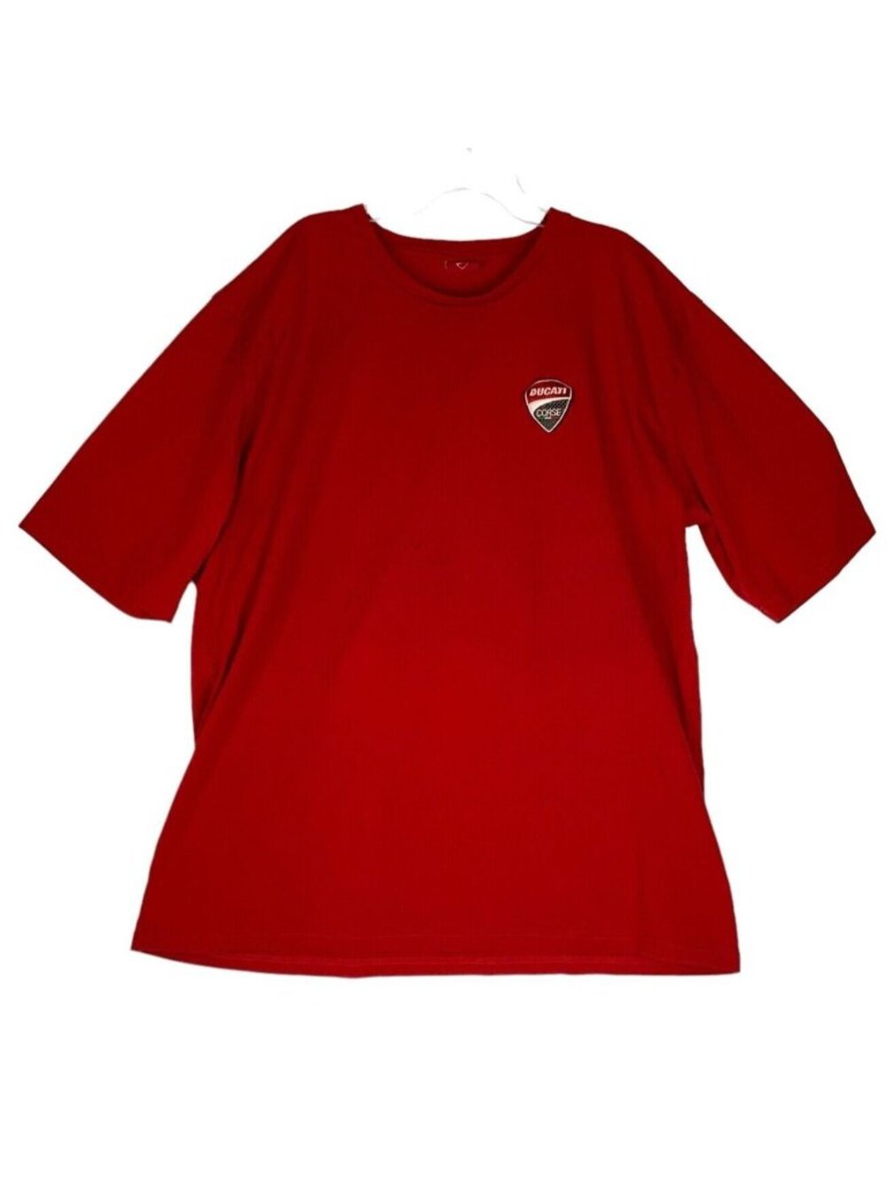 Ducati Corse T-shirt Size 2XL Red Embroidered Patch Emblem Double Sided